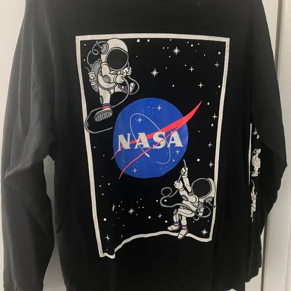 Eighty Eight urban wear brand long sleeve nasa graphic logo shirt size large - Picture 2 of 12